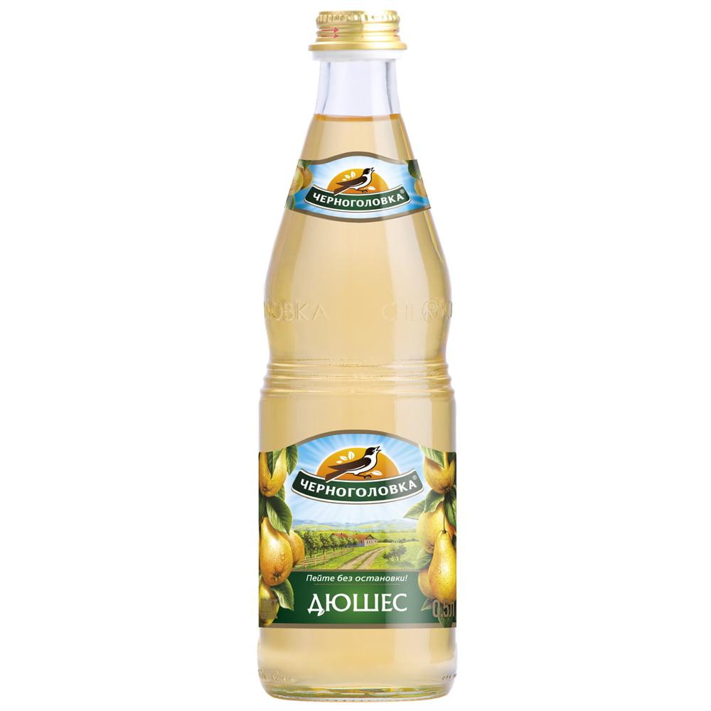 Chernogolovka Dushes Pear Soda Glass Bottle, 1L image
