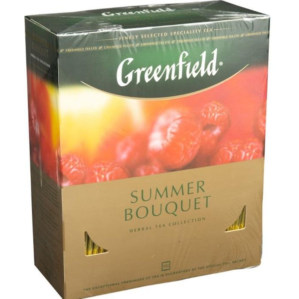 Greenfield Summer Bouquet Herbal Tea, 100 Tea Bags image