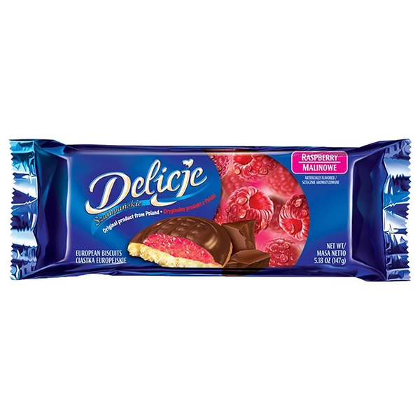 Delicje Raspberry Biscuits, 147g image