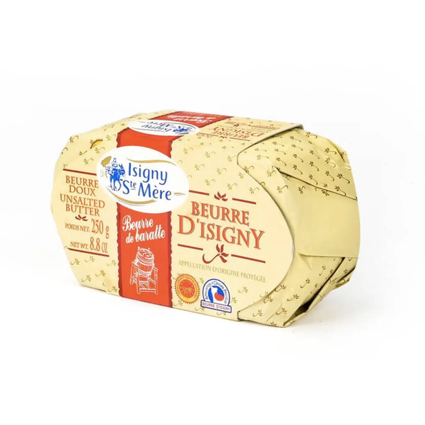 Isigny Unsalted Butter Brick 82%, 250g image