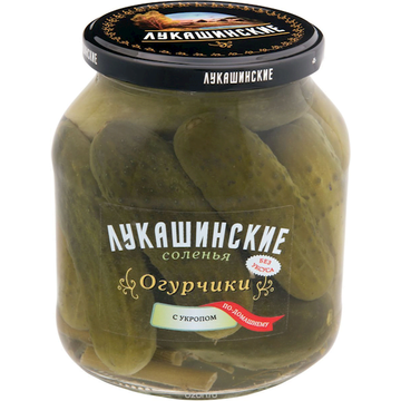 Lukashinskie Home-Style Pickles with Dill, 670g image