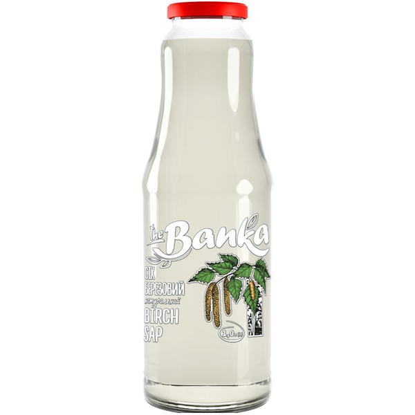 The Banka Natural Birch Juice Glass Bottle, 1L image