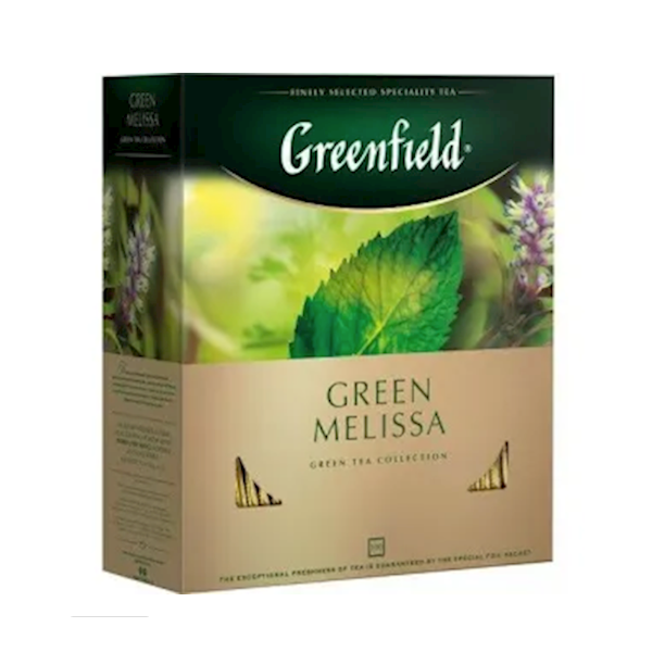 Greenfield Melissa Green Tea Bags, 100 bags image
