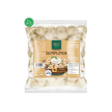 Meat & Dough Halal 4 Meats Dumplings (Pelmeni), 2 lb image