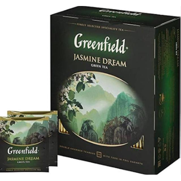 Greenfield Jasmine Dream Green Tea Bags, 100 bags image