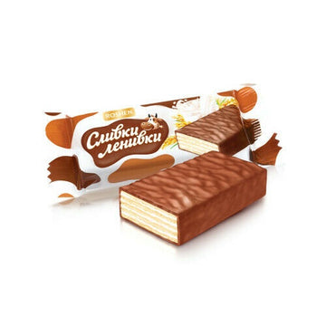 Wafer Candy "Slivki Lenivki" - "Lazy Cow", (by Roshen)  ~0.5lb (6pcs)
